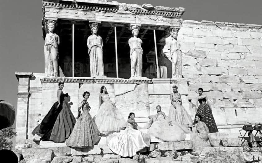 Dior Showcases Sneakers In Cruise Campaign At The Temple Of Zeus